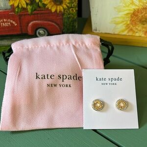 Kate spade gold spade earrings